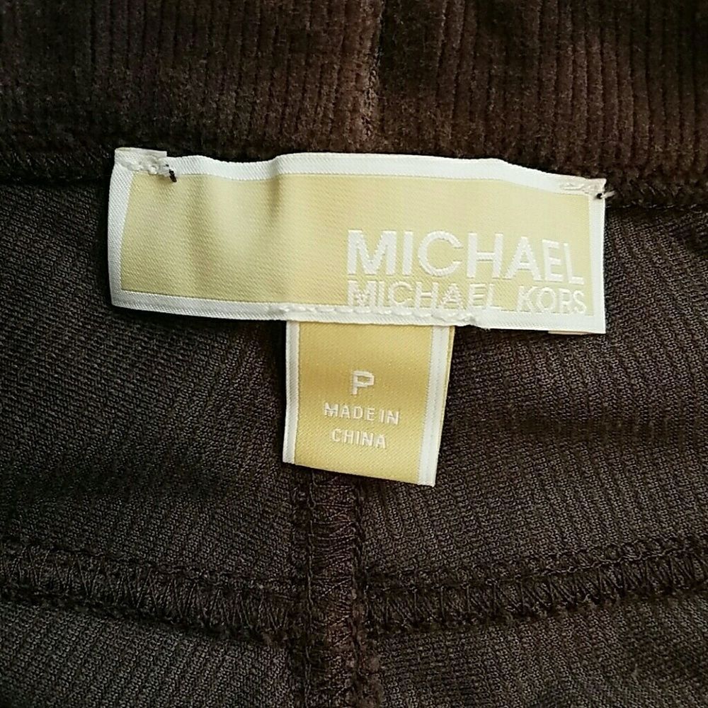 MICHAEL Michael Kors Brown Corduroy Skinny Pants Leggings NWT - Picture 4 of 12